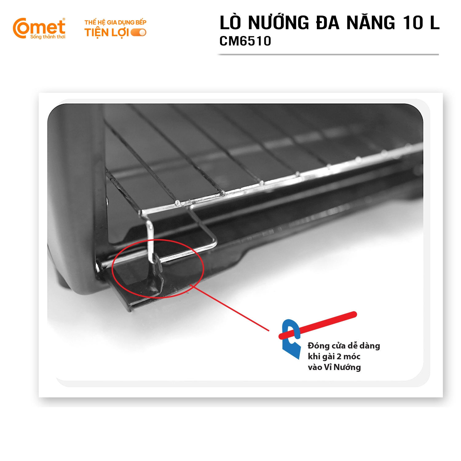 Lò nướng vuông Comet CM6510