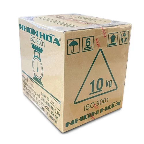 Mặt sau thùng cân Nhơn Hòa 10Kg