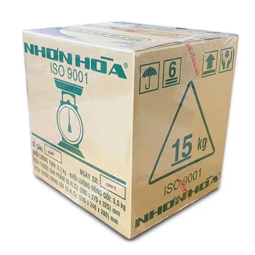 Mặt sau thùng cân Nhơn Hòa 15Kg