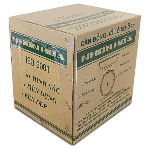Mặt sau thùng cân Nhơn Hòa 5Kg