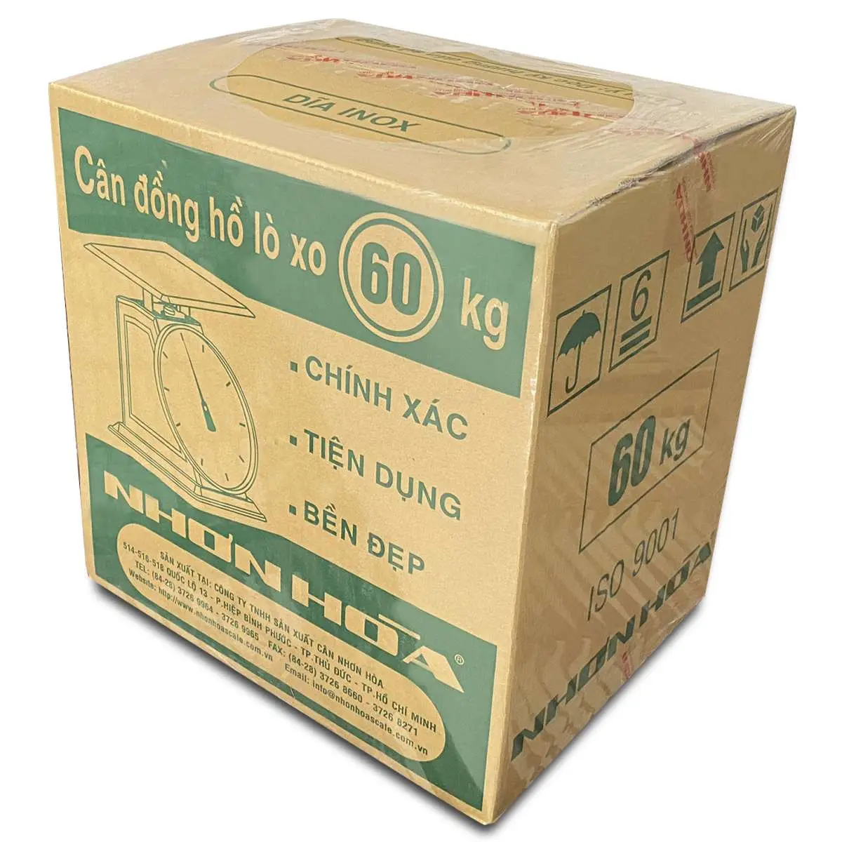 Mặt trước thùng cân Nhơn Hòa 60Kg