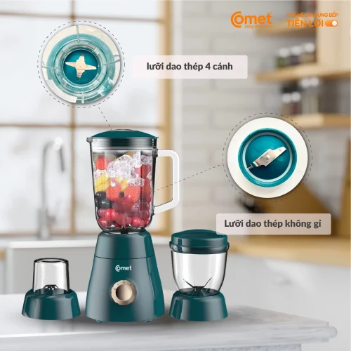 Máy xay sinh tố 3 cối Comet CM9979