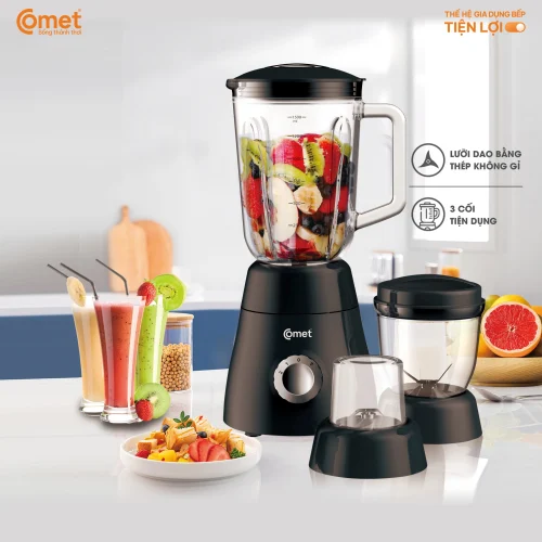 Máy xay sinh tố 3 cối Comet CM9979