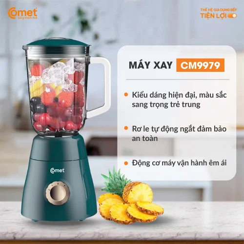 Máy xay sinh tố 3 cối Comet CM9979