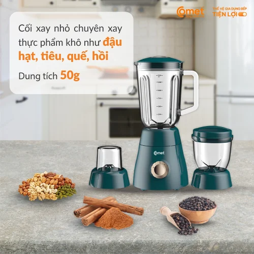 Máy xay sinh tố 3 cối Comet CM9979