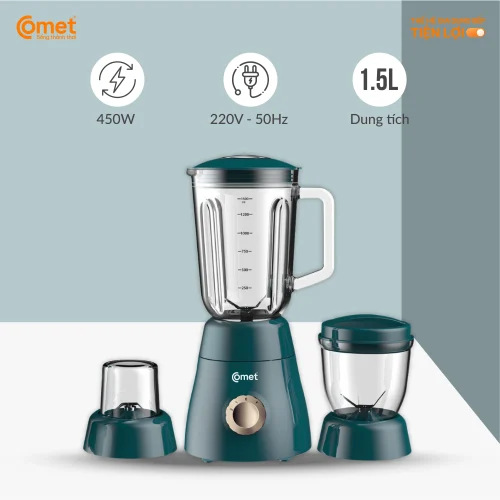 Máy xay sinh tố 3 cối Comet CM9979