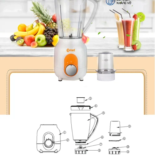 Máy xay sinh tố Comet CM9955