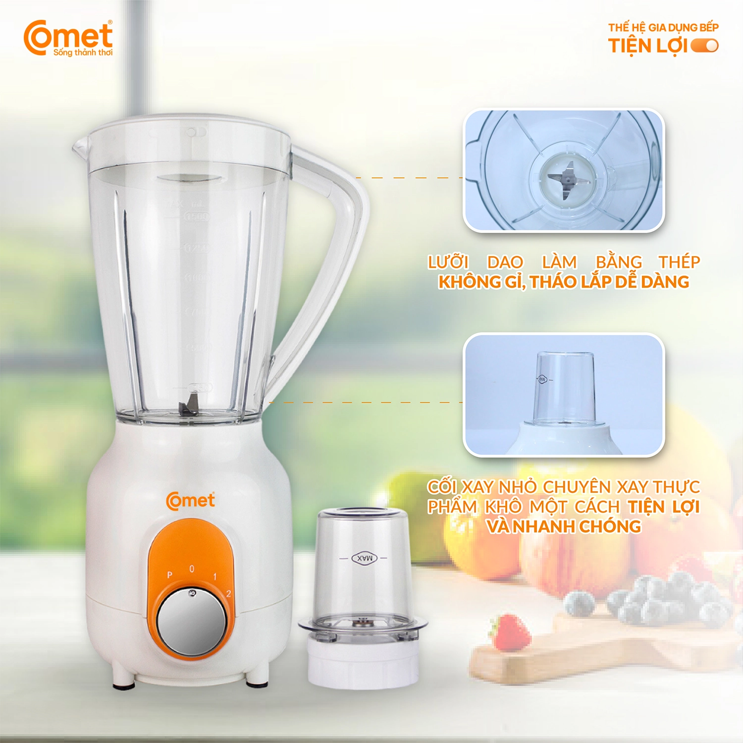 Máy xay sinh tố Comet CM9955