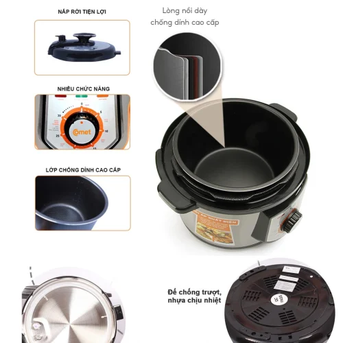 Nồi áp suất điện Comet CM6150