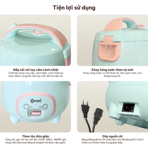 Nồi cơm điện Comet CM8002