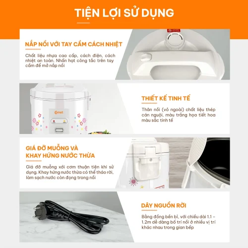 Nồi cơm điện Comet CM8015