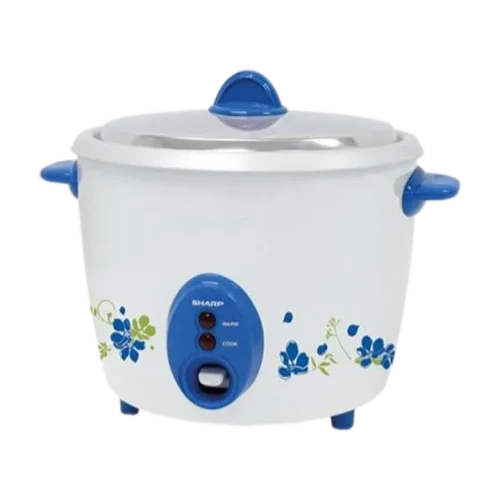 Nồi cơm điện Sharp 1.5 lít KSH-D15V màu trắng xanh