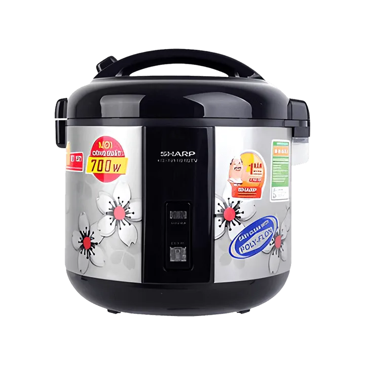 Nồi cơm điện Sharp 1.8 lít KS-NR181STVSS chính diện