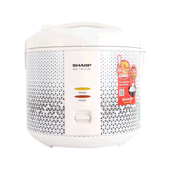 Nồi cơm điện SHARP 1.8 lít KS-181TJV màu trắng