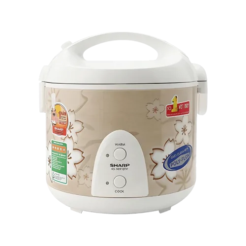 Nồi cơm điện SHARP 1.8 lít KS-N191ETVSB thiết kế hoa văn