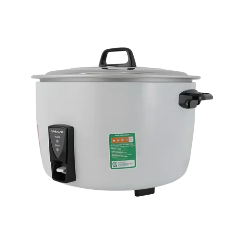 Nồi cơm điện SHARP 10 lít KSH-D1010V góc chính diện nắp rời