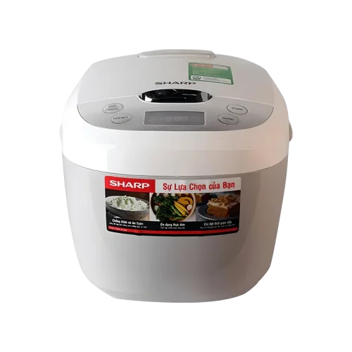 Nồi cơm điện tử SHARP 1.8 lít KS-COM180EV-GY chính diện
