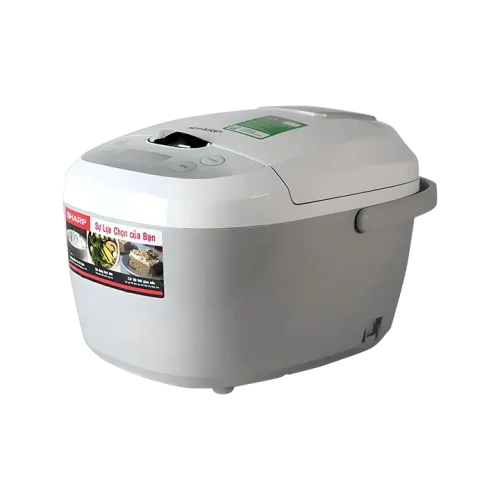 Nồi cơm điện tử SHARP 1.8 lít KS-COM180EV-GY góc trước bên trái