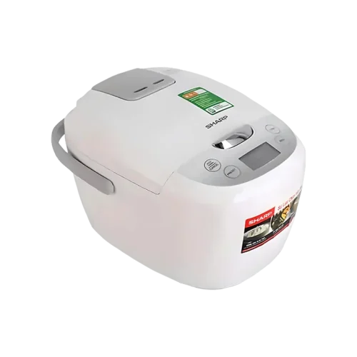 Nồi cơm điện tử Sharp 1.8 lít KSCOM186EVGL góc chéo từ trên