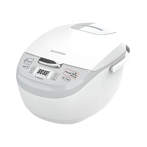 Nồi cơm điện tử SHARP 1.8 lít KS-COM192EV-GY góc chéo phía trước