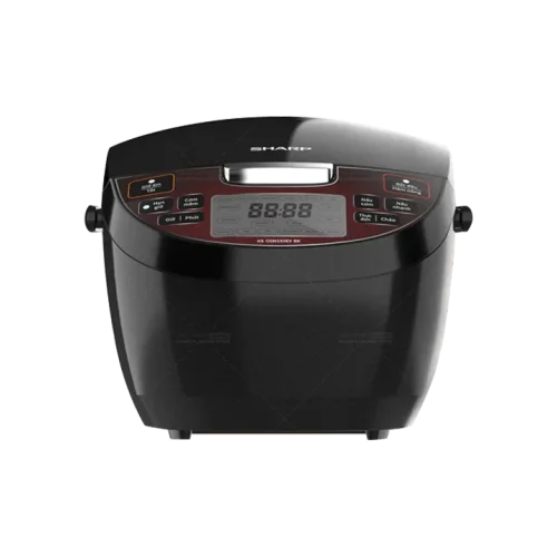 Nồi cơm điện tử SHARP KS-COM193EV-BK màu đen nhìn chính diện