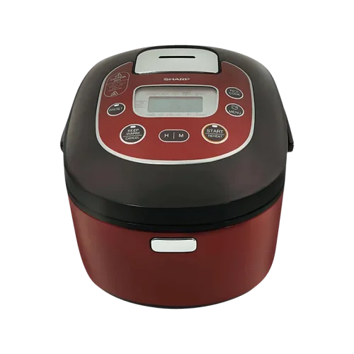 Nồi cơm điện tử SHARP 1.8 lít KS-TH18-RD góc chính diện từ trên
