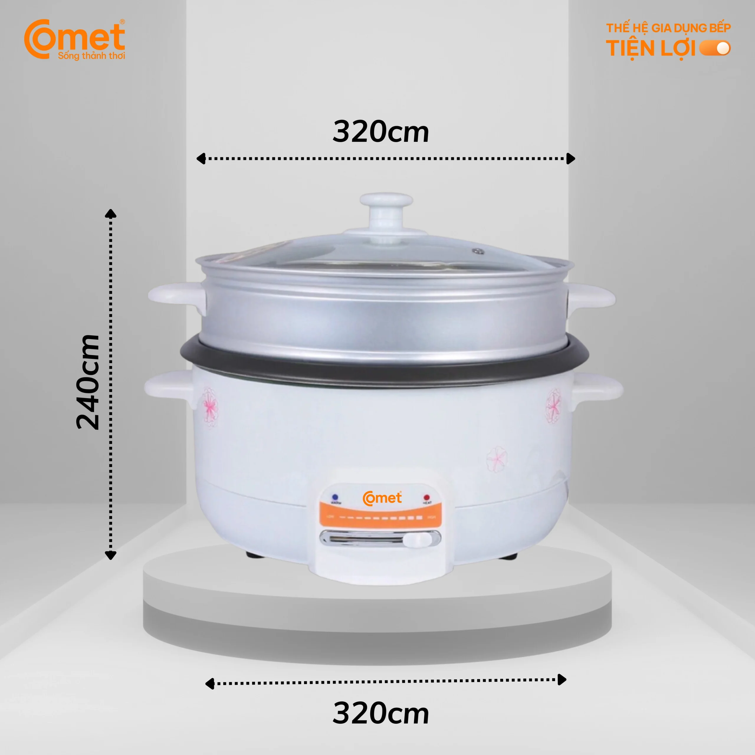 Nồi lẩu điện Comet CM7732