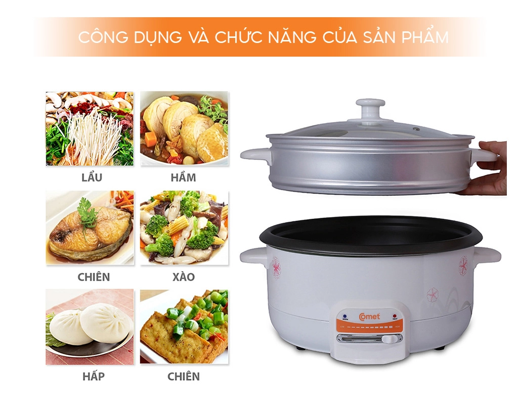 Nồi lẩu điện Comet CM7732
