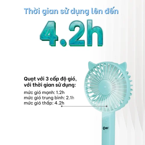 Quạt sạc Comet CRF1104